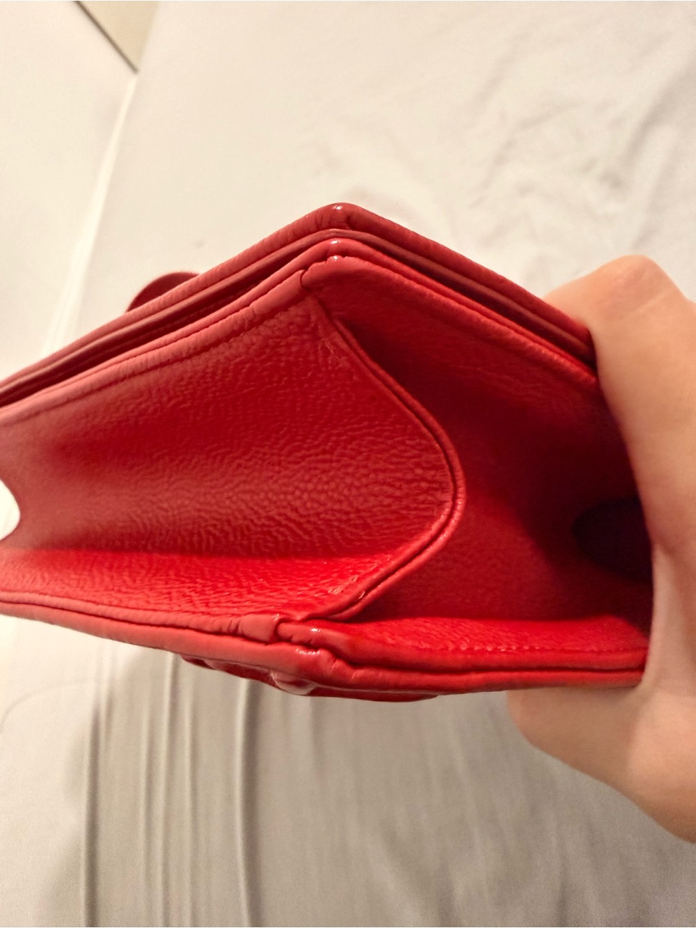 Dior Diorama Red Leather Purse - Picture 9 of 15